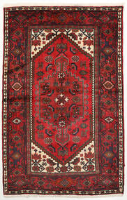 Dywan Zanjan 132X209 Czerwony/Ciemnoczerwony (Wełna, Persja/Iran)