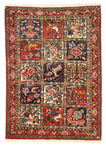 110X154 絨毯 オリエンタル バクティアリ Collectible 茶色/ベージュ (ウール, ペルシャ/イラン) Carpetvista
