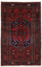  Persischer Zanjan Teppich 134X213 Dunkelrot/Rot (Wolle, Persien/Iran)