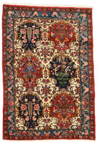 絨毯 ペルシャ バクティアリ Collectible 110X160 茶色/ベージュ (ウール, ペルシャ/イラン)