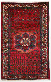  Persischer Hamadan Teppich 130X208 Dunkelrot/Rot (Wolle, Persien/Iran)