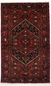 絨毯 ペルシャ ザンジャン 125X205 ダークレッド/レッド (ウール, ペルシャ/イラン)