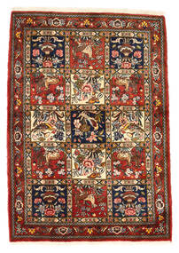 Tapete Persa Bakhtiari Collectible 111X156 Vermelho Escuro/Castanho (Lã, Pérsia/Irão)