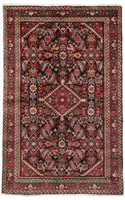  Persischer Hamadan Teppich 133X208 Rot/Braun (Wolle, Persien/Iran)