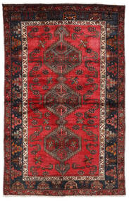 絨毯 ペルシャ ハマダン 127X202 レッド/ダークレッド (ウール, ペルシャ/イラン)