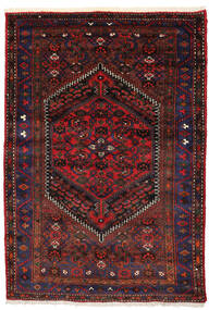  Persischer Zanjan Teppich 138X205 Dunkelrosa/Rot Carpetvista