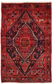 絨毯 ペルシャ ザンジャン 137X212 ダークレッド/レッド (ウール, ペルシャ/イラン)
