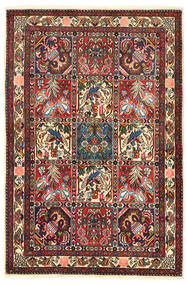 Bakhtiar Collectible Tæppe 106X158 Mørkerød/Rød Uld, Persien/Iran Carpetvista