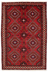러그 페르시안 Turkaman 129X189 다크 레드/빨간색 (울, 페르시아/이란)