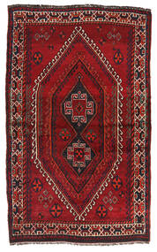  Shiraz Tapete 130X210 Persa Lã Vermelho Escuro/Vermelho Pequeno Carpetvista