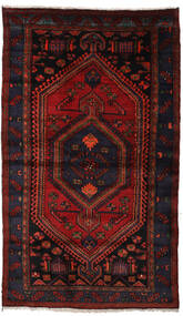  125X234 Zanjan Matot Matto Musta/Tummanpunainen Persia/Iran Carpetvista