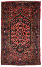 絨毯 ザンジャン 130X218 ダークレッド/レッド (ウール, ペルシャ/イラン)