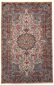  Oriental Kerman Rug 193X306 Red/Grey Wool, Persia/Iran Carpetvista