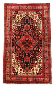  Orientalisk Nahavand Old Matta 140X244 Röd/Mörkröd Ull, Persien/Iran Carpetvista