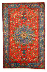 Nahavand Old Teppich 158X246 Braun/Rot Wolle, Persien/Iran Carpetvista