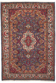  Oriental Kerman Rug 204X296 Red/Dark Grey Wool, Persia/Iran Carpetvista