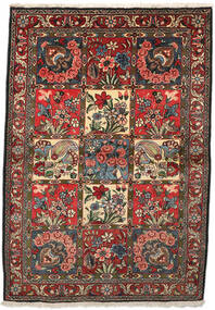 Orientalischer Bachtiar Collectible Teppich 108X154 Schwarz/Dunkelrot Wolle, Persien/Iran Carpetvista