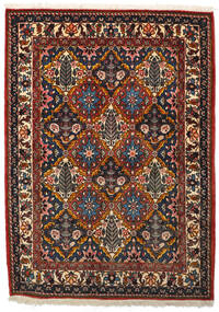 絨毯 オリエンタル バクティアリ Collectible 111X156 ブラック/ダークレッド (ウール, ペルシャ/イラン)