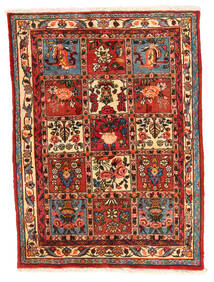  106X140 Bakhtiar Collectible Teppe Brun/Rød Persia/Iran Carpetvista