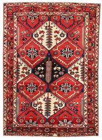 Tapete Bakhtiari 162X227 Vermelho/Rosa Escuro (Lã, Pérsia/Irão)