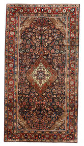 絨毯 ペルシャ リリアン 138X257 ダークレッド/茶色 (ウール, ペルシャ/イラン)