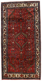 Tappeto Asadabad 130X255 Rosso Scuro/Rosso (Lana, Persia/Iran)