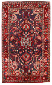  Persischer Nahavand Teppich 143X244 Rot/Dunkelrot (Wolle, Persien/Iran)