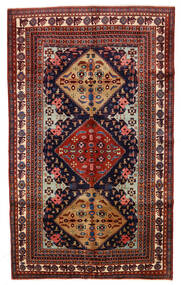 Ardebil Teppich 153X253 Rot/Dunkelrosa Wolle, Persien/Iran Carpetvista