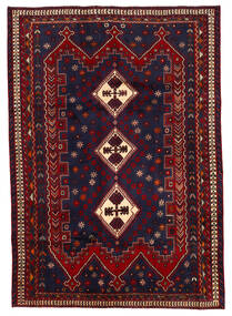 Tapis Afshar 187X264 Violet Foncé/Rouge Foncé (Laine, Perse/Iran)