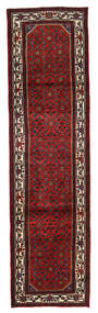 Tapete Hosseinabad 82X302 Passadeira Castanho/Vermelho Escuro (Lã, Pérsia/Irão)