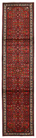 絨毯 ホセイナバード 80X330 廊下 カーペット 茶色/レッド (ウール, ペルシャ/イラン)