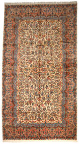  Persischer Kerman Fine Ca. 1980 Teppich 360X665 Braun/Beige Großer (Wolle, Persien/Iran)