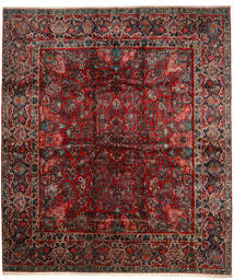 絨毯 ペルシャ サルーク Fine 420X485 レッド/茶色 大きな (ウール, ペルシャ/イラン)