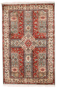 絨毯 オリエンタル カシミール ピュア シルク 99X155 ベージュ/茶色 (絹, インド)