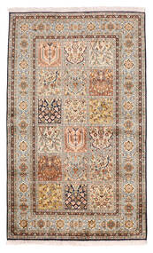 絨毯 オリエンタル カシミール ピュア シルク 96X158 ベージュ/茶色 (絹, インド)