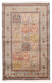  96X154 Kashmir Pure Silk Rug Beige/Brown India Carpetvista