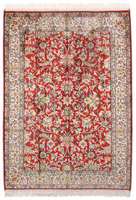 Kashmir Pure Silk Rug 69X96 Beige/Red Silk, India Carpetvista