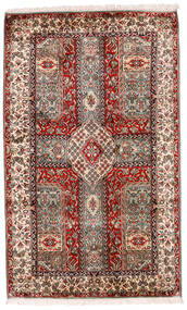 98X160 Kashmir Pure Silk Rug Red/Beige India Carpetvista