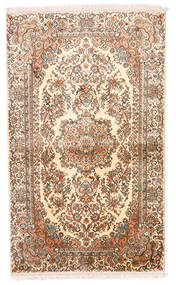 Kaschmir Reine Seide Teppich 93X155 Beige/Orange Seide, Indien Carpetvista