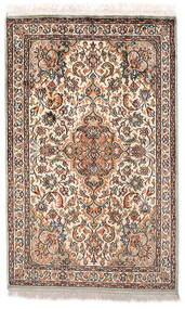 絨毯 カシミール ピュア シルク 60X96 ベージュ/茶色 (絹, インド)