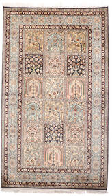 96X164 絨毯 オリエンタル カシミール ピュア シルク ベージュ/茶色 (絹, インド) Carpetvista