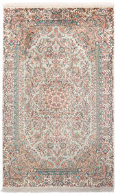  Orientalsk Kashmir Ren Silke Teppe 94X151 Brun/Beige Silke, India Carpetvista