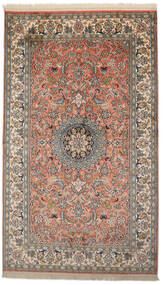 93X156 絨毯 カシミール ピュア シルク オリエンタル 茶色/グレー (絹, インド) Carpetvista
