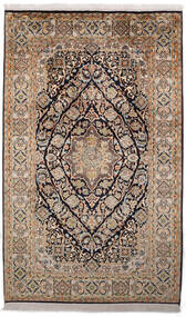 96X154 Kashmir Pure Silke Tæppe Orientalsk Brun/Beige (Silke, Indien) Carpetvista