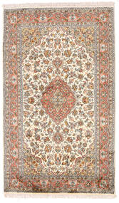  95X158 Kashmir Pure Silk Rug Beige/Brown India Carpetvista