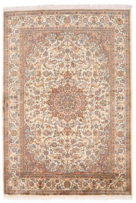  Kashmir Pure Silk Rug 126X185 Silk Beige/Brown Small Carpetvista