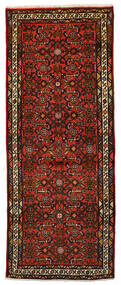 Tappeto Hosseinabad 73X185 Passatoie Marrone/Rosso (Lana, Persia/Iran)