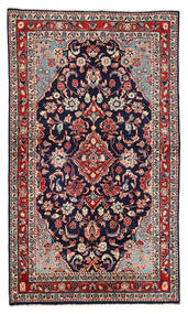 130X226 Sarough Teppe Orientalsk Mørk Blå/Rød (Ull, Persia/Iran) Carpetvista