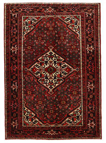  155X220 Hosseinabad Rug Brown/Dark Red Persia/Iran Carpetvista
