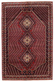  Orientalisk Afshar/Sirjan Matta 149X228 Mörkröd/Röd Ull, Persien/Iran Carpetvista